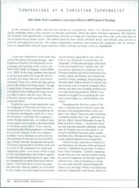 Confessions of a Christian Supremacist