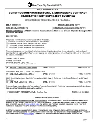 Construction/Architectural & Engineering Contract