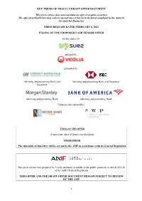 Draft Offer Document