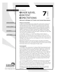Grade Level Content Expectations