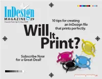 10 Tips for Creating an Indesign File That Prints Perfectly