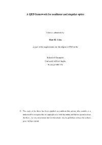A QED Framework for Nonlinear and Singular Optics
