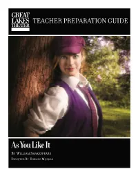 As You Like It by WILLIAM SHAKESPEARE DIRECTED by EDWARD MORGAN
