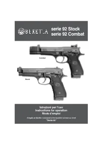 Beretta 92 Stock Combat Manual
