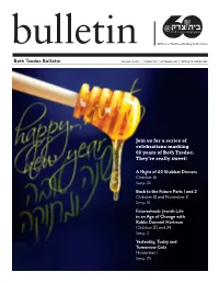 Beth Tzedec Bulletin Volume 65, No