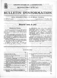 Bulletin D'information