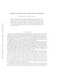 Discrete Curvature and Torsion from Cross-Ratios