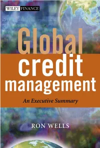 Global Credit Management: an Executive Summary