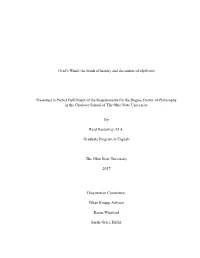 Ovid's Wand: the Brush of History and the Mirror of Ekphrasis Presented In