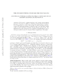 Arxiv:2010.15331V2 [Math.AC] 19 Nov 2020 Rlqeto Nivratter.Ti Ril Ecie Signiﬁcant a Describes R Article Action This Group Theory