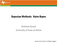 Bayesian Methods: Naïve Bayes