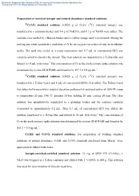 Cr(VI) Standard Solution. 0.0029 G of Cr2o3 ( Cr Enriched Isotope) Was