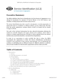 IMDA Service Identification for Broadcasters & Aggregators