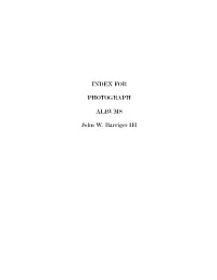 Index for Photograph Albums.Pdf