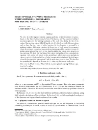 J. Appl. Prob. 38(3) 647-658 Pricing Exotic Options