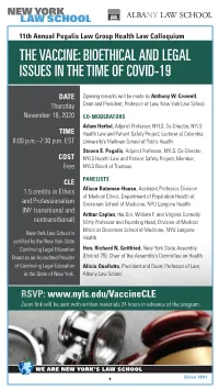 Bioethical and Legal Issues in the Time of Covid-19