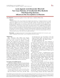 Louis Agassiz and Alexander Winchell: Two Case Histories of Creationists Who Illustrate That Rejecting Genesis Influences the Acceptance of Racism