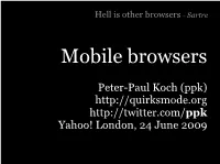 Mobile Browser Presentation