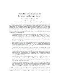 Sprinkles of Extensionality for Your Vanilla Type Theory
