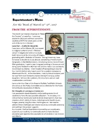 Superintendent's Memo