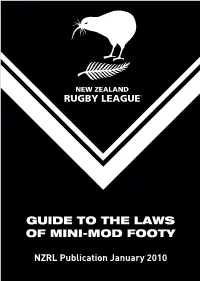 Guide to the Laws of Mini-Mod Footy