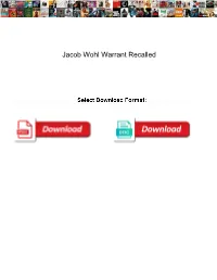 Jacob Wohl Warrant Recalled