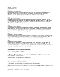 Othello, a Tragedy Act 1: Palace