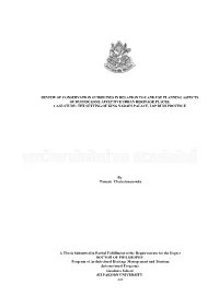 Review of Conservation Guidelines in Relation To