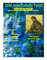 The Nativity of St. John the Baptist