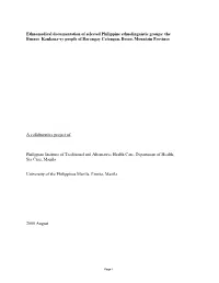 3.5.4.2 Final Report of Kankana-Ey Besao Size