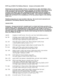 January to December 2002 RCTS Log of 60001 the Railway Observer