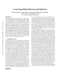 Learning Multi-Dimensional Indexes