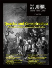 Quacks and Conspiracies: the Undermining of Science and Your Health