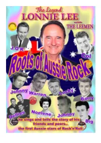 Roots of Aussie Rock’ Show the Show Features the Leemen, Stage Props and Audio Visual in Venues with Facilities