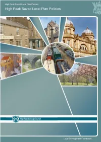 High Peak Saved Local Plan Policies High Peak Saved Local Plan Policies