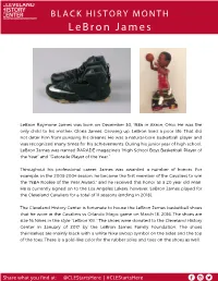 Lebron James Was Named PARADE Magazine’S “High School Boys Basketball Player of the Year” and “Gatorade Player of the Year.”