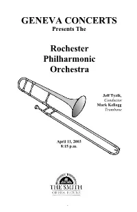 Program Notes