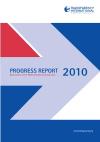 PROGRESS REPORT Enforcement of the OECD Anti-Bribery Convention 2010