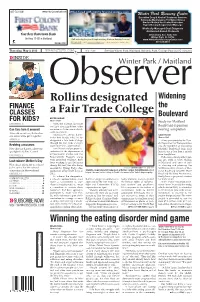 Rollins Designated a Fair Trade College