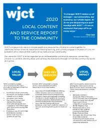 2020 WJCT Local Content & Service Report