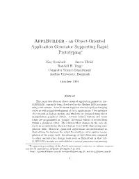 An Object-Oriented Application Generator Supporting Rapid Prototyping∗