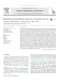 Biogeography and Diversification of Brassicales