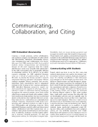 Communicating, Collaboration, and Citing