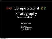 Image Stabilization