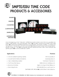 Smpte/Ebu Time Code Products & Accessories