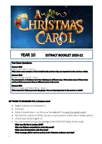 Year 10 Extract Booklet 2020-21