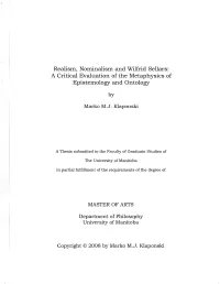 A Critical Evaluation of the Metaphysics of Epistemologr and Ontologr