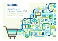 Global Powers of Consumer Products 2015 Connecting