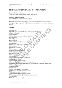 Temporary Overvoltages in Power Systems - Juan A