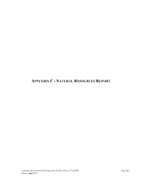 Appendix C - Natural Resources Report
